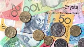  Presentation with money notes - Audience pleasing PPT theme consisting of jigsaw piece of washington over us dollar banknote backdrop and a dark gray colored foreground