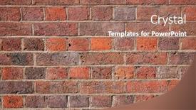  Presentation with brick wall - Amazing presentation theme having full-frame-shot-of-brick backdrop and a coral colored foreground