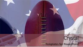  Presentation with american revolution close up - Presentation theme enhanced with full frame shot of national background and a violet colored foreground