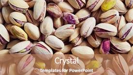  Presentation with eat - Slide deck with full frame shot of pistachio background and a coral colored foreground