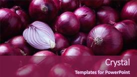  Presentation with onion - Slides with full frame shot of purple background and a violet colored foreground