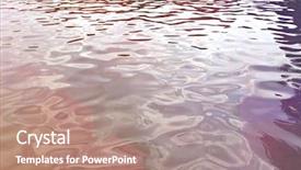  Presentation with ripple - Slide set consisting of full frame shot of ripples background and a  colored foreground