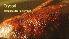  Presentation with cooking - Beautiful slides featuring full goose cooking in roaster backdrop and a tawny brown colored foreground