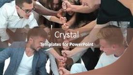  Presentation with growth - PPT layouts having full-growth-a-group background and a tawny brown colored foreground