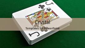  Presentation with playing cards - Cool new theme with full house - playing cards backdrop and a  colored foreground