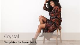  Presentation with cowboy hat - PPT theme consisting of full-length-of-a-beautiful background and a soft green colored foreground