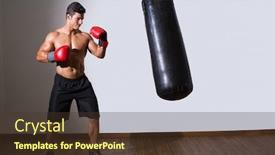  Presentation with boxer - Theme with doing the fingernail background and a dark gray colored foreground