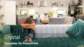  Presentation with depression - Theme featuring full-length-of-caucasian-boy background and a  colored foreground