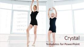  Presentation with teacher - Theme having full-length-of-little-girl background and a lemonade colored foreground