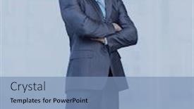  Presentation with successful - PPT layouts consisting of full-length-of-successful-mature background and a teal colored foreground