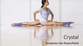  Presentation with ballerina - Audience pleasing theme consisting of latin dance - full length of young ballerina backdrop and a lemonade colored foreground