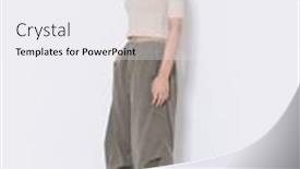  Presentation with studio - Theme enhanced with full-length-of-young-woman background and a sky blue colored foreground