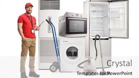  Presentation with electrical - Beautiful slides featuring full-length-portrait-of-electrical backdrop and a white colored foreground