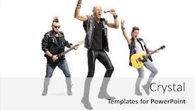  Presentation with lead - PPT theme having full-length-portrait background and a white colored foreground