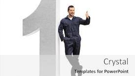  Presentation with lens flare on white - Audience pleasing PPT theme consisting of full-length-portrait backdrop and a white colored foreground