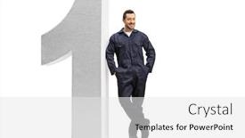  Presentation with lens flare on white - Colorful presentation enhanced with full-length-portrait backdrop and a white colored foreground