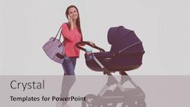  Presentation with mom - PPT layouts having full-length-portrait background and a light gray colored foreground