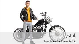  Presentation with custom - Audience pleasing PPT theme consisting of full-length-portrait backdrop and a light gray colored foreground