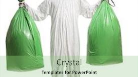  Presentation with plastic bags - Beautiful theme featuring full-length-portrait backdrop and a seafoam green colored foreground