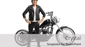  Presentation with custom - PPT layouts with full-length-portrait background and a light gray colored foreground