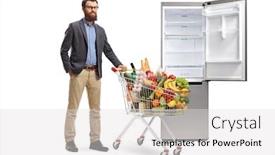  Presentation with loading - Cool new PPT theme with full-length-portrait backdrop and a light gray colored foreground