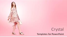  Presentation with romantic - Slides with full-length-portrait background and a light gray colored foreground