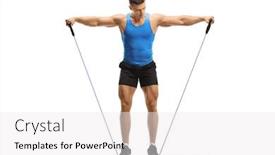  Presentation with resistance - Colorful presentation design enhanced with full-length-portrait backdrop and a white colored foreground