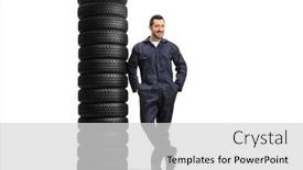  Presentation with tires - Cool new presentation with full-length-portrait backdrop and a light gray colored foreground
