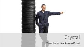  Presentation with auto - Presentation theme with full-length-portrait background and a light gray colored foreground