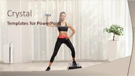  Presentation with step - PPT layouts consisting of full-length-portrait background and a lemonade colored foreground