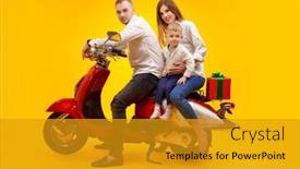  Presentation with bright yellow - PPT layouts having full-length-portrait background and a gold colored foreground