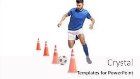  Presentation with soccer - Amazing slides having full-length-portrait backdrop and a white colored foreground