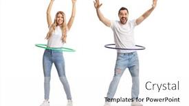  Presentation with spinning - Amazing presentation having full-length-portrait backdrop and a white colored foreground