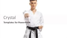  Presentation with teenage - Presentation design having full-length-portrait background and a white colored foreground