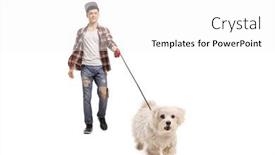  Presentation with poodle - Theme featuring full-length-portrait background and a white colored foreground