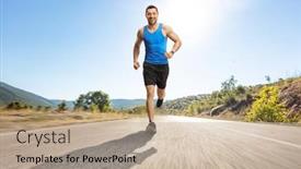  Presentation with asphalt - Audience pleasing PPT theme consisting of full-length-portrait backdrop and a mint green colored foreground