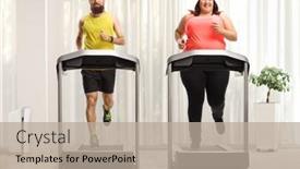  Presentation with room - Amazing slide set having full-length-portrait backdrop and a mint green colored foreground