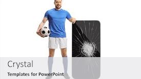  Presentation with next - Slide set with full-length-portrait background and a  colored foreground