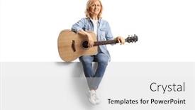  Presentation with acoustic - Slide deck consisting of full-length-portrait background and a white colored foreground