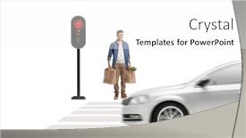  Presentation with grocery - Theme consisting of full-length-portrait background and a white colored foreground