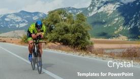  Presentation with active transport gen biology - PPT theme featuring full-length-portrait and a gray colored foreground