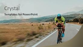  Presentation with active citizenship - Slides having full-length-portrait and a light gray colored foreground