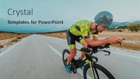  Presentation with an active nerve cell - PPT layouts consisting of full-length-portrait background and a light blue colored foreground