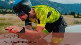  Presentation with active citizenship - Presentation theme featuring full-length-portrait background and a tawny brown colored foreground