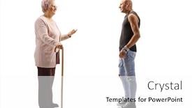  Presentation with shot - PPT layouts featuring full-length-profile-shot background and a white colored foreground