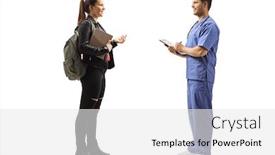  Presentation with medical student - Theme having full-length-profile-shot background and a white colored foreground