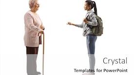  Presentation with shot - Colorful PPT layouts enhanced with full-length-profile-shot backdrop and a white colored foreground