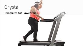  Presentation with shot - Presentation theme having full-length-profile-shot background and a white colored foreground