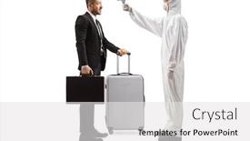  Presentation with body temperature - PPT layouts featuring full-length-profile-shot background and a white colored foreground