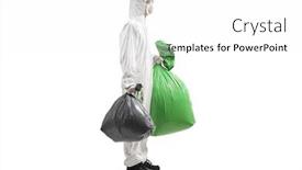  Presentation with waste - Slide deck enhanced with full-length-profile-shot background and a white colored foreground